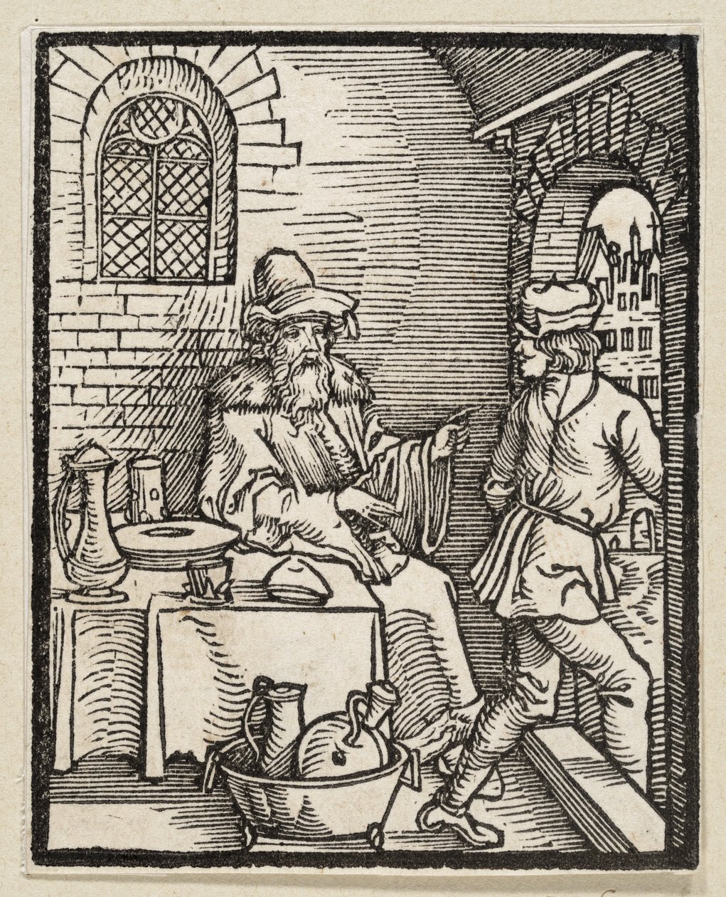 The Feast Without Guests (from: Postilla, 43 Woodcuts) by Albrecht Dürer