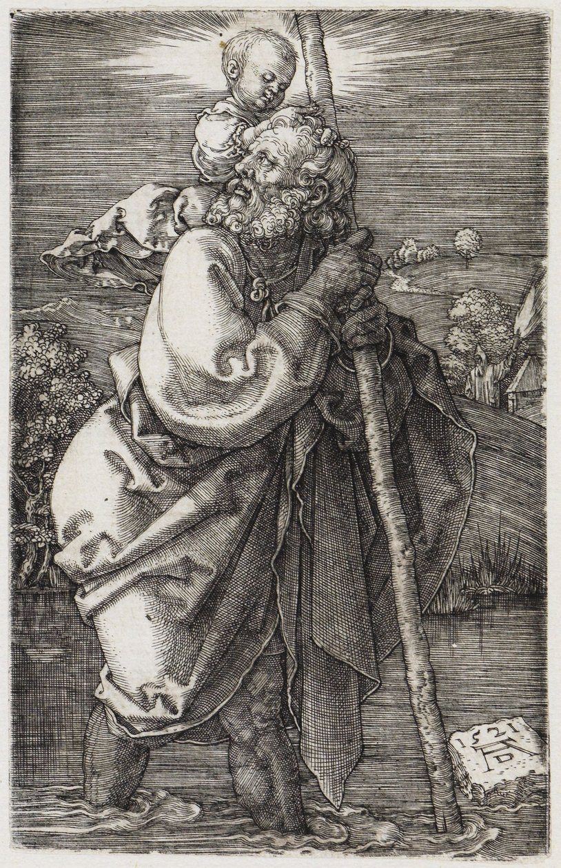 Saint Christopher with Head Turned Back by Albrecht Dürer