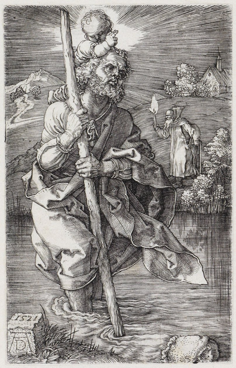 Saint Christopher, Looking to the Right by Albrecht Dürer
