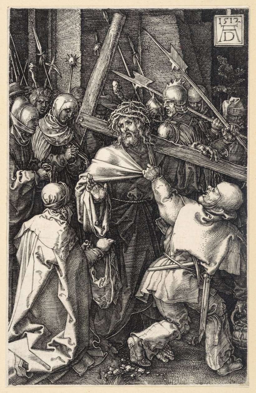 The Man of Sorrows at the Scourging Column (Copperplate Passion) by Albrecht Dürer