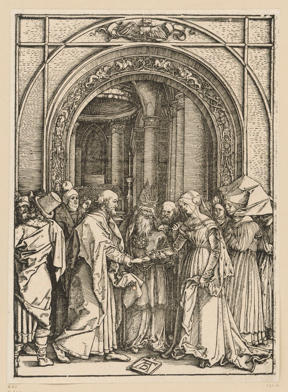 The Betrothal of Mary (Life of Mary) by Albrecht Dürer