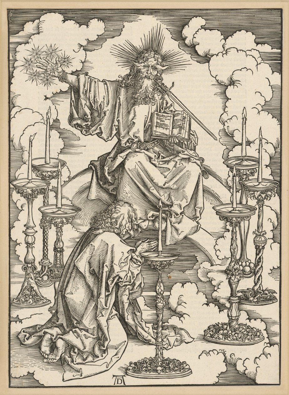 The Vision of the Seven Candlesticks (Apocalypse) by Albrecht Dürer