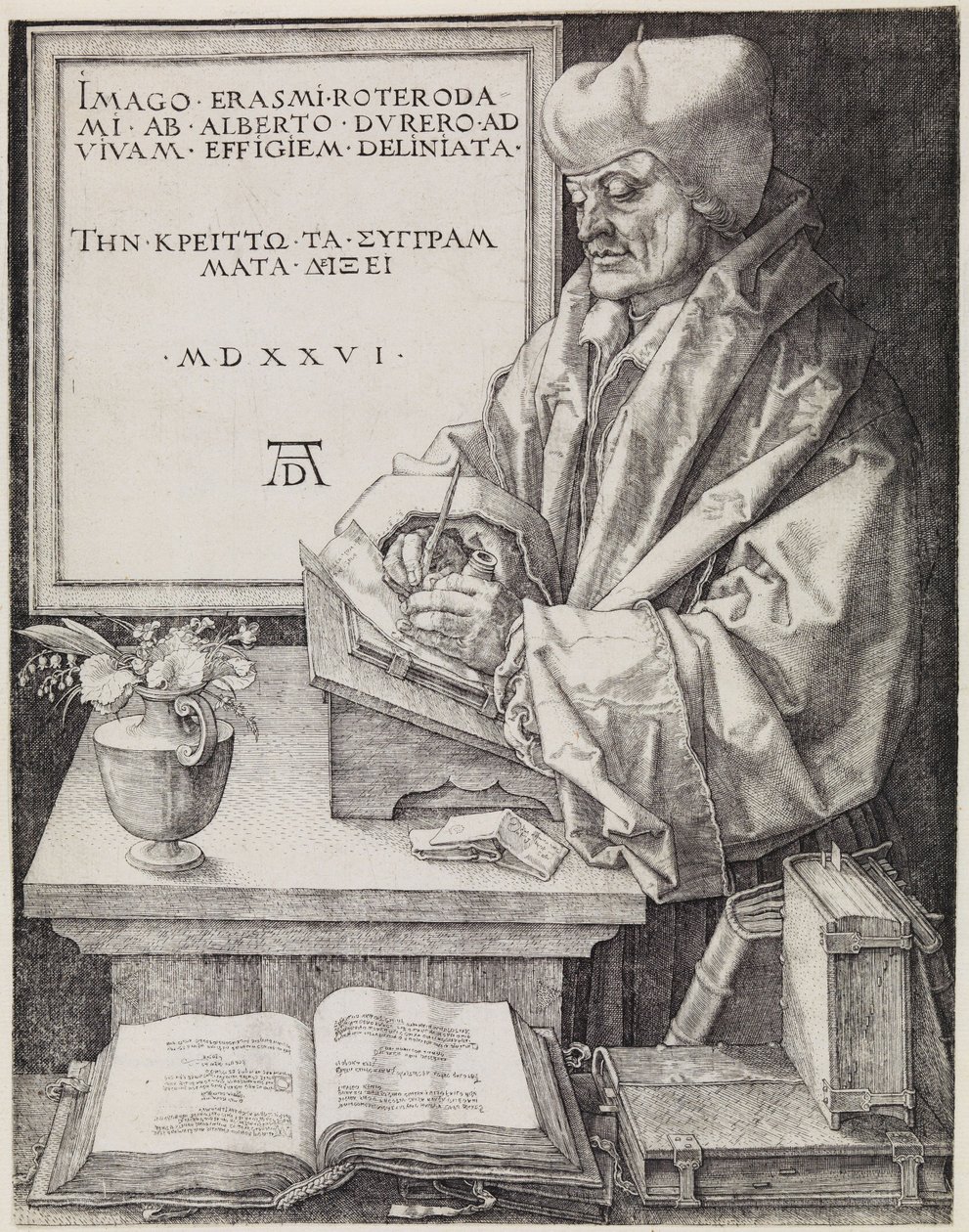 Erasmus of Rotterdam by Albrecht Dürer