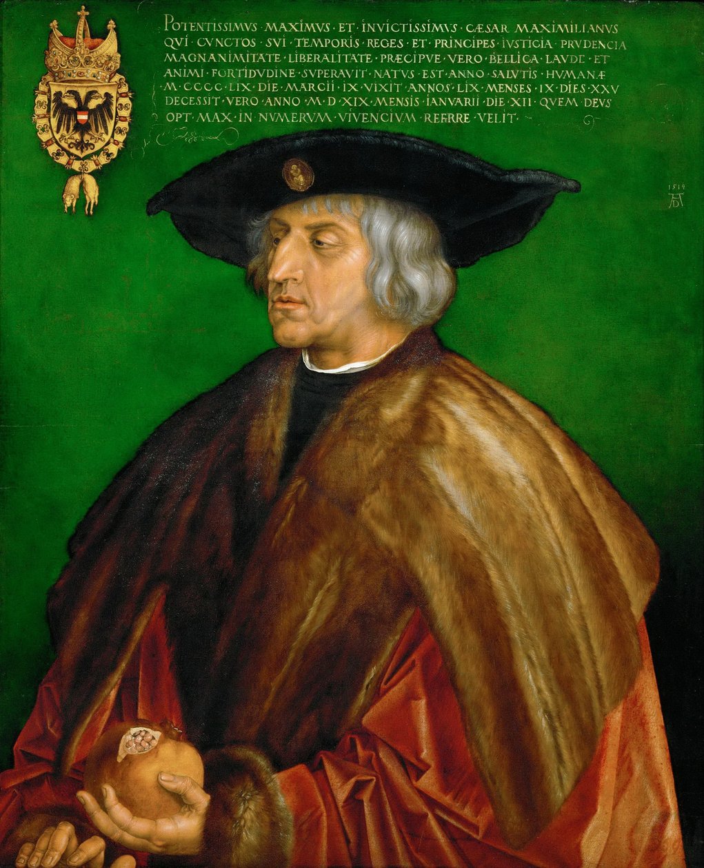 Maximilian I, Holy Roman Emperor by Albrecht Dürer