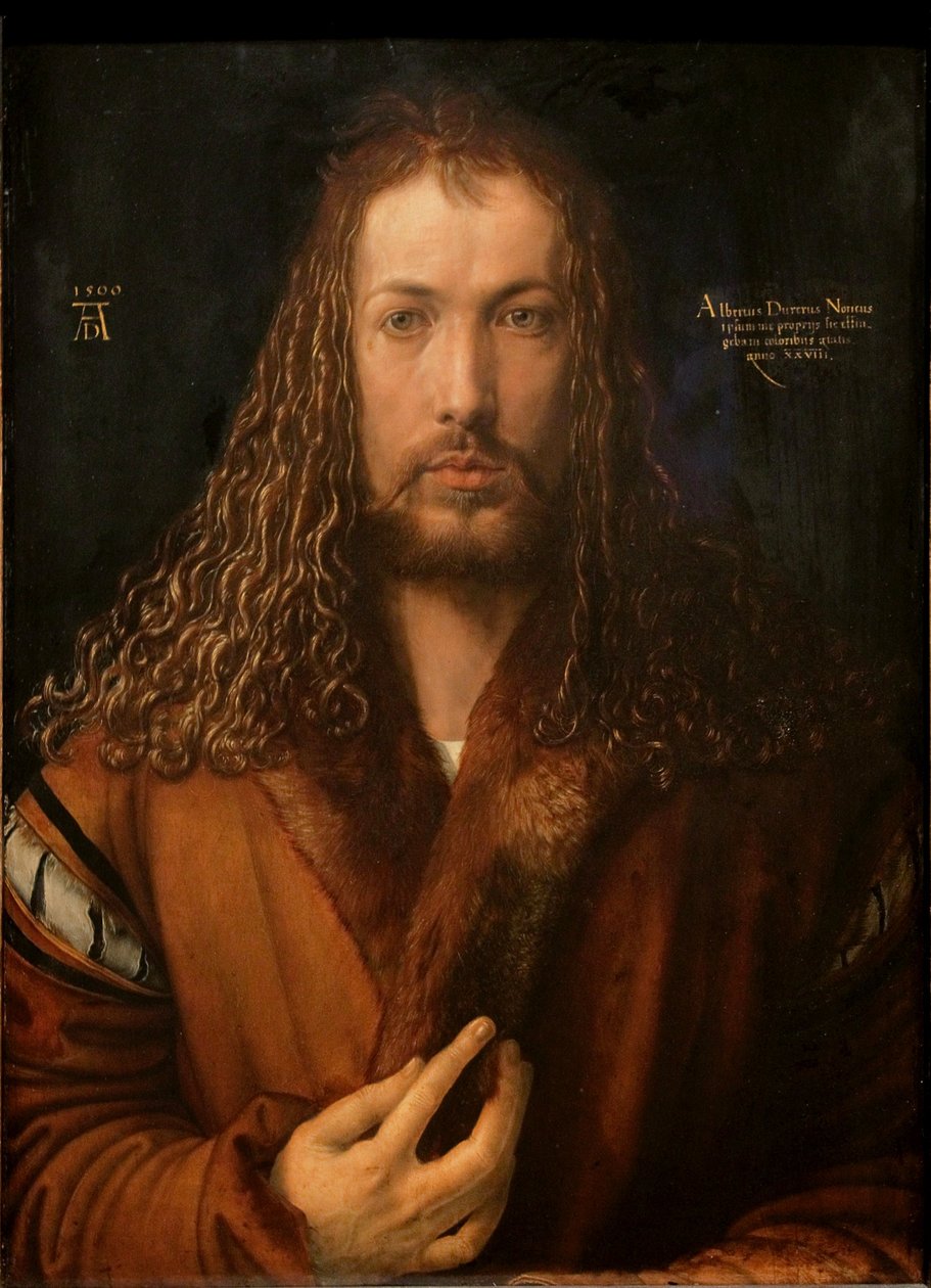 Self-Portrait with Fur-Trimmed Robe by Albrecht Dürer