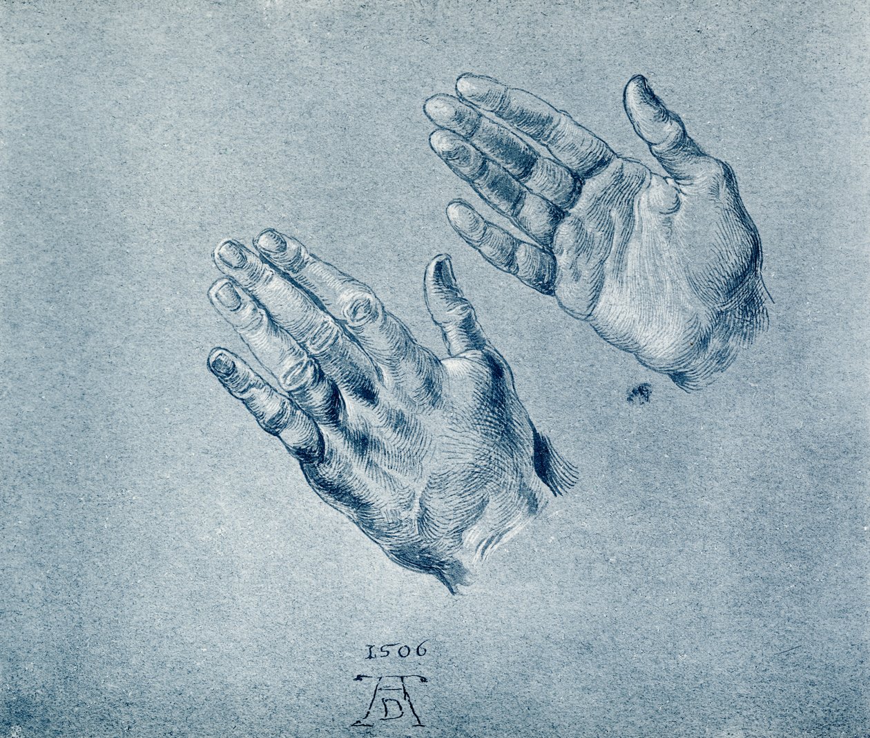 Hands of the Praying Emperor Maximilian by Albrecht Dürer