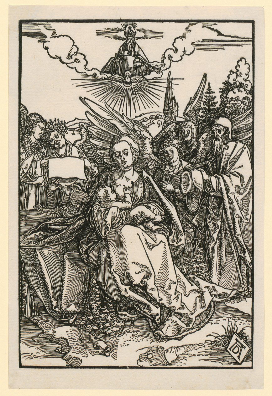 Holy Family with Five Angels by Albrecht Dürer