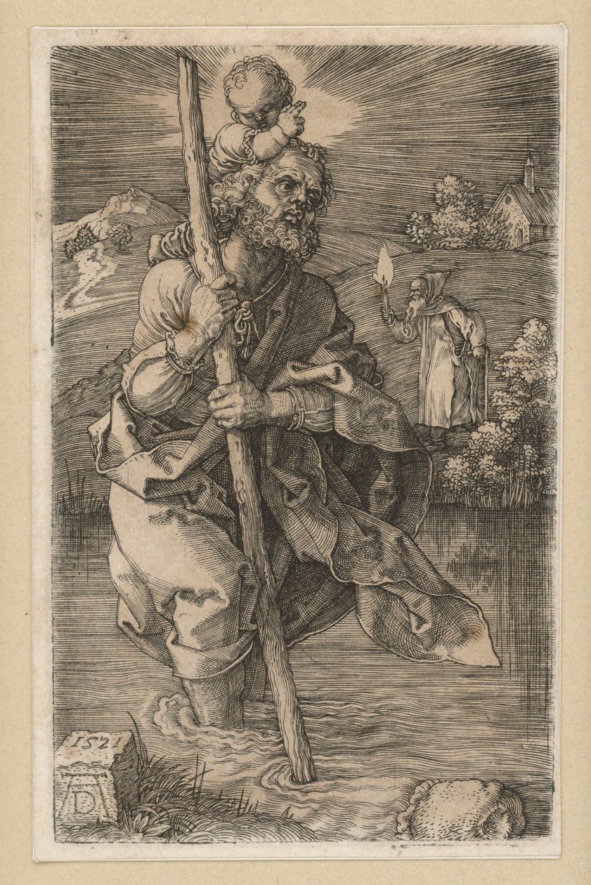 Saint Christopher Facing Right by Albrecht Dürer