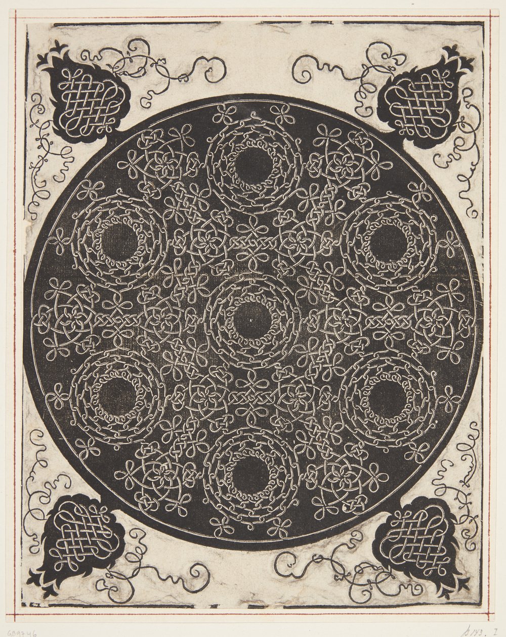 Interlaced Cord Pattern with Seven Wreaths by Albrecht Dürer