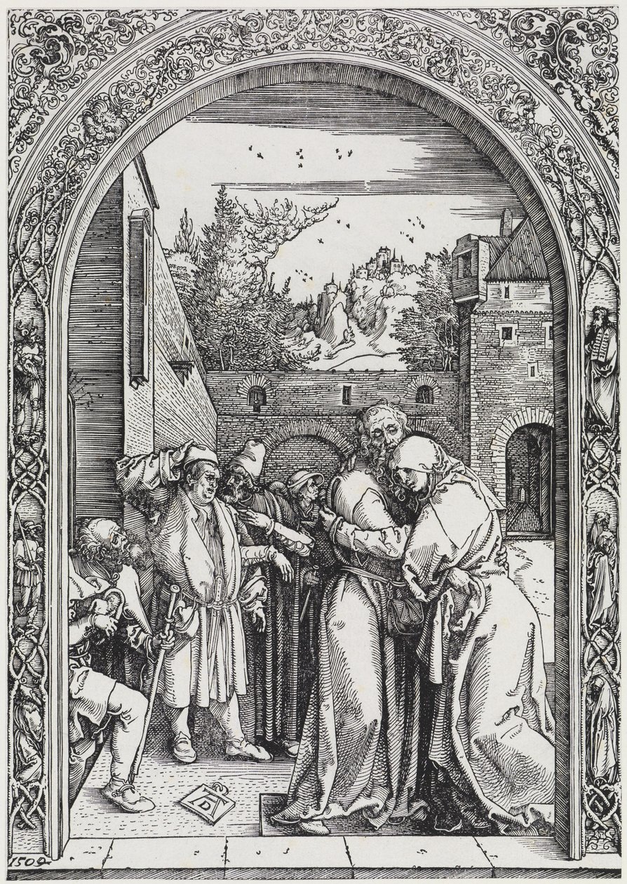 Joachim and Anna under the Golden Gate by Albrecht Dürer