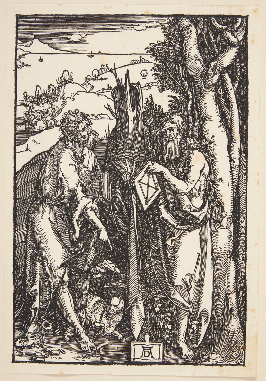 John the Baptist and St. Onuphrius in the Wilderness by Albrecht Dürer