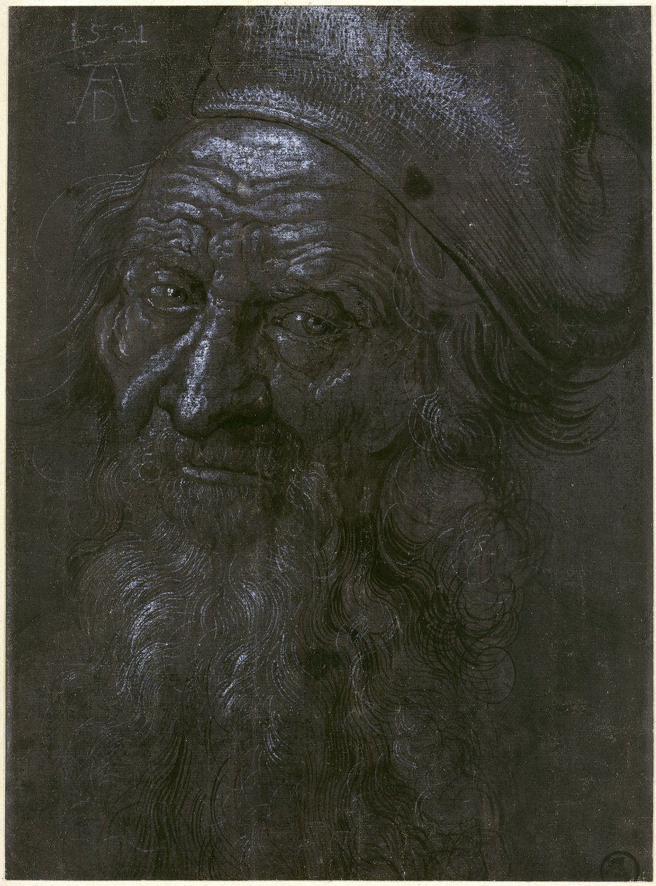 Head of a 93-Year-Old Man by Albrecht Dürer