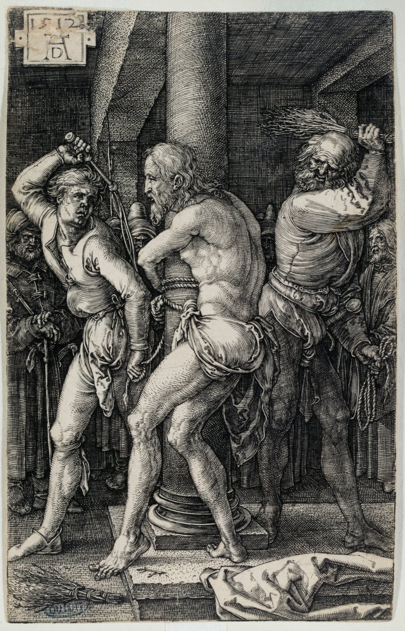 The Passion on Copper: The Flagellation (Bartsch 8) by Albrecht Dürer