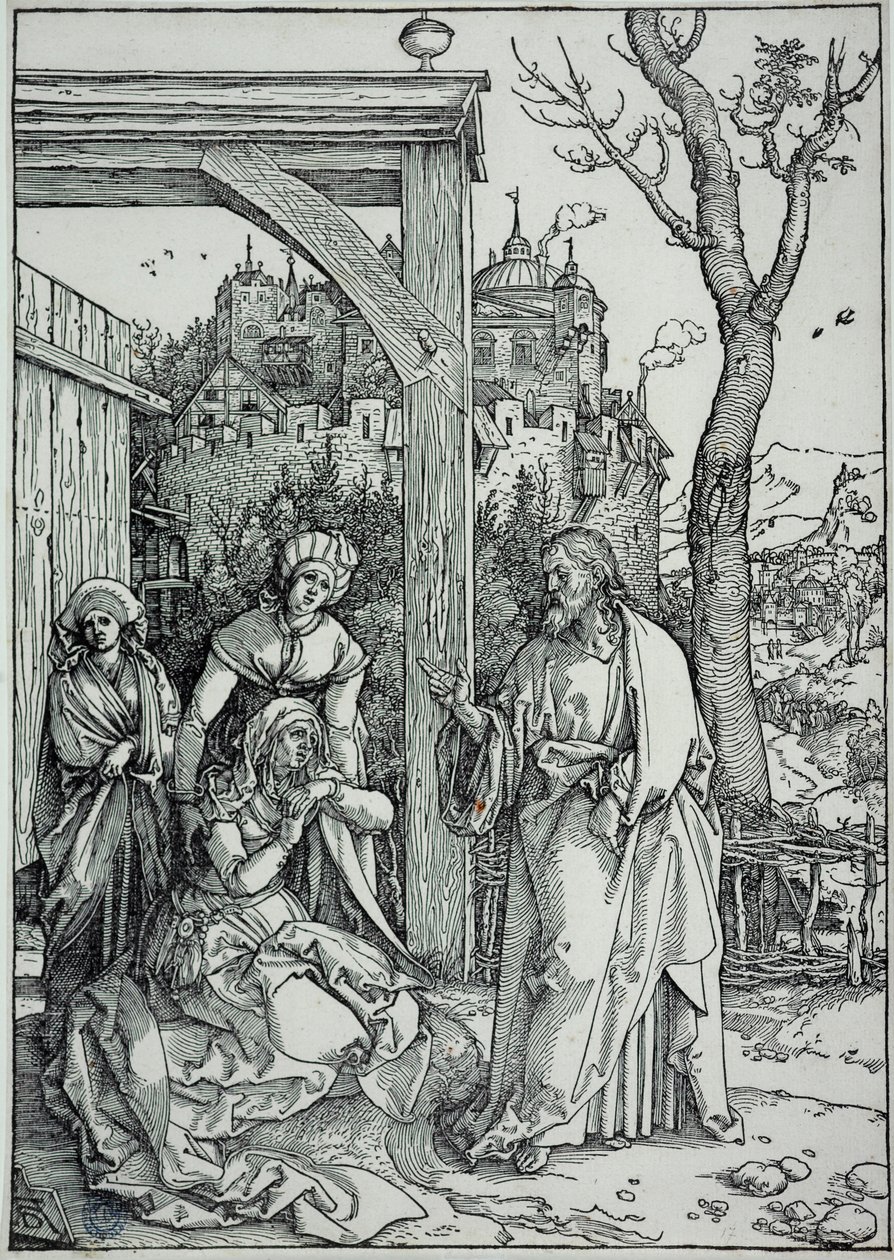 The Life of the Virgin: Jesus Taking Leave of His Mother (Bartsch 92) by Albrecht Dürer
