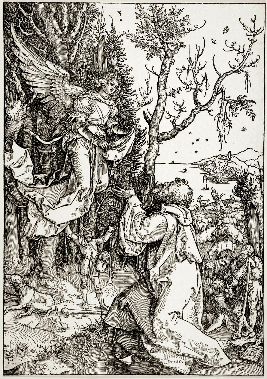 The Life of the Virgin: Joachim and the Angel (Bartsch 78) by Albrecht Dürer