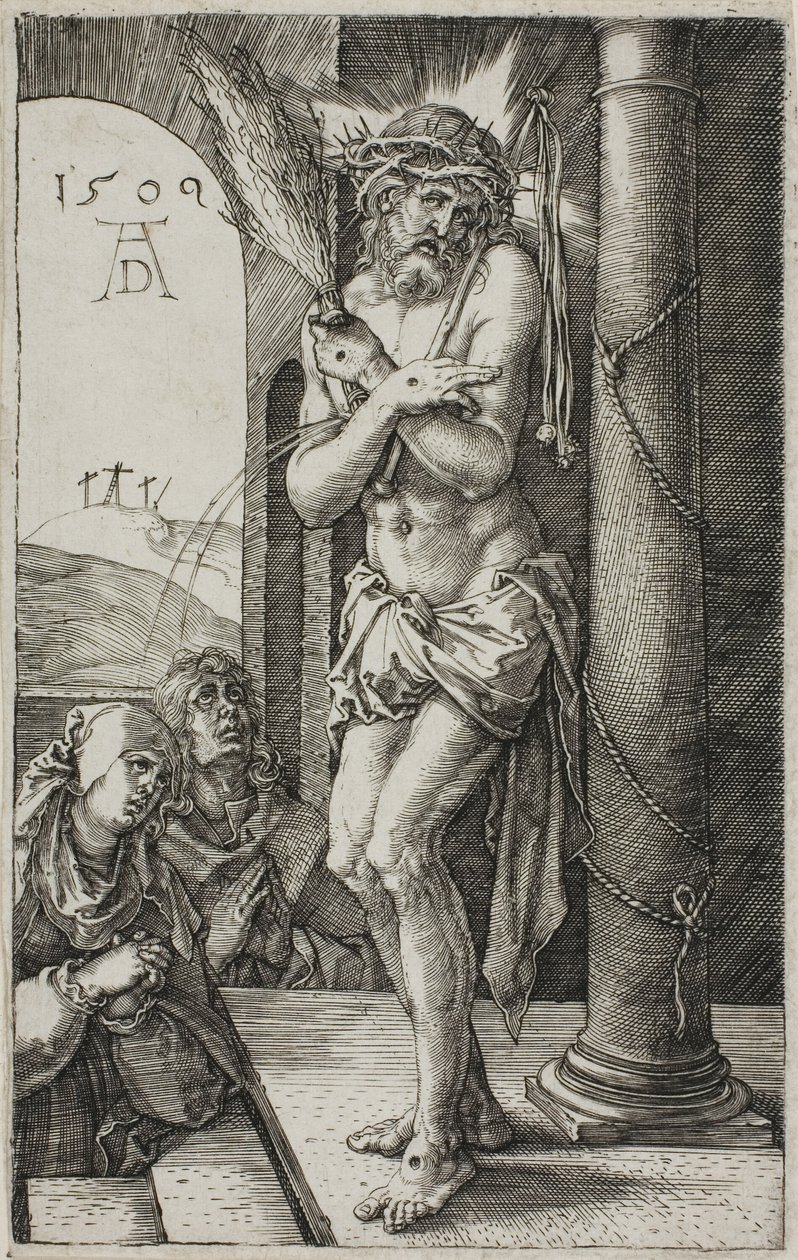 Man of Sorrows by the Column, frontispiece from The Engraved Passion by Albrecht Dürer