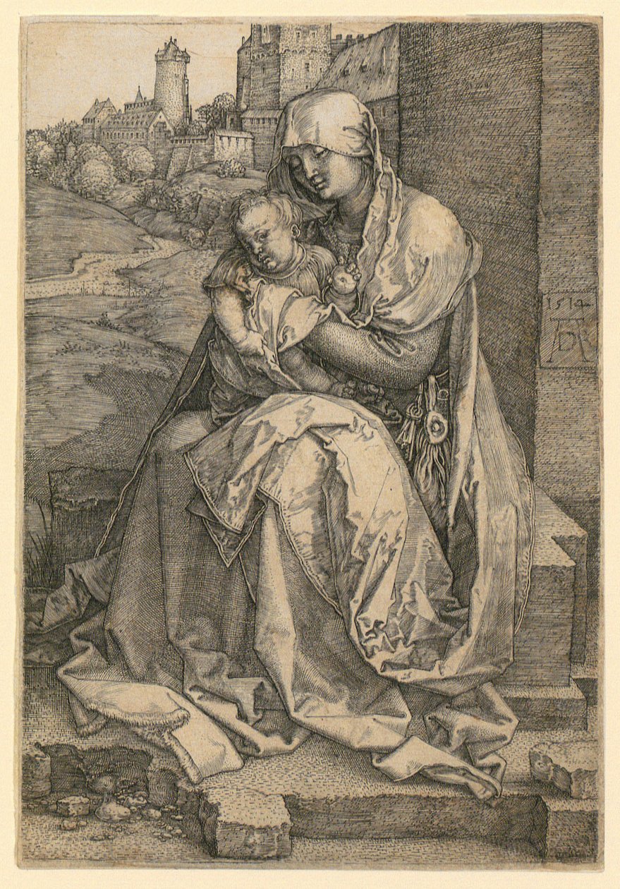 Mary with the Child at the Wall by Albrecht Dürer