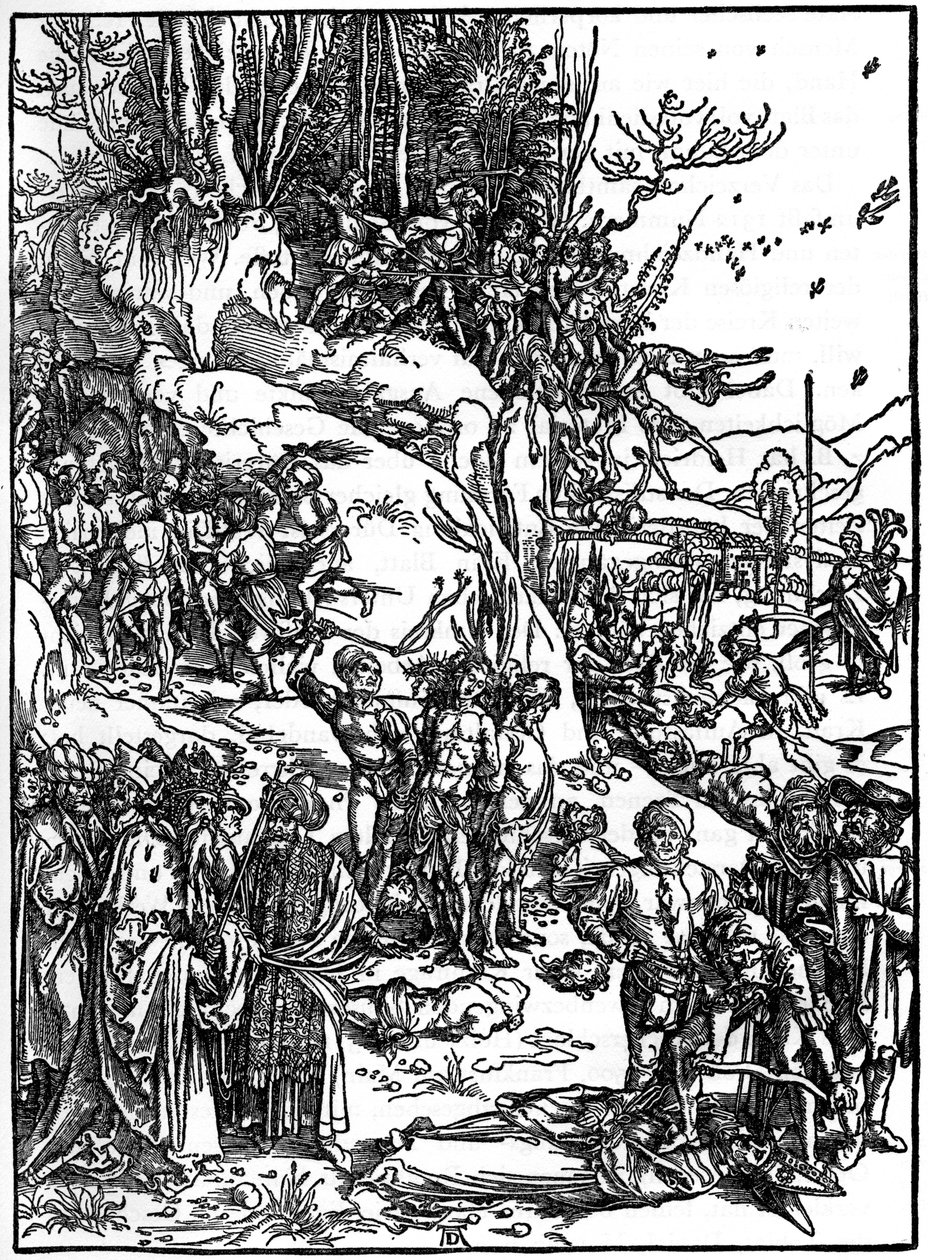 Martyrdom of the Ten Thousand Christians on Mt Ararat by Albrecht Dürer