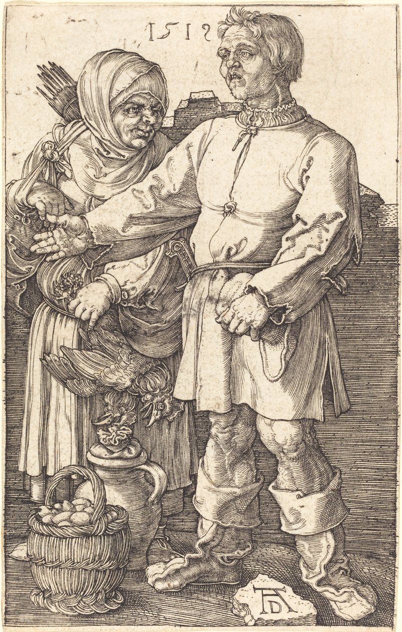 Peasant Couple at Market by Albrecht Dürer