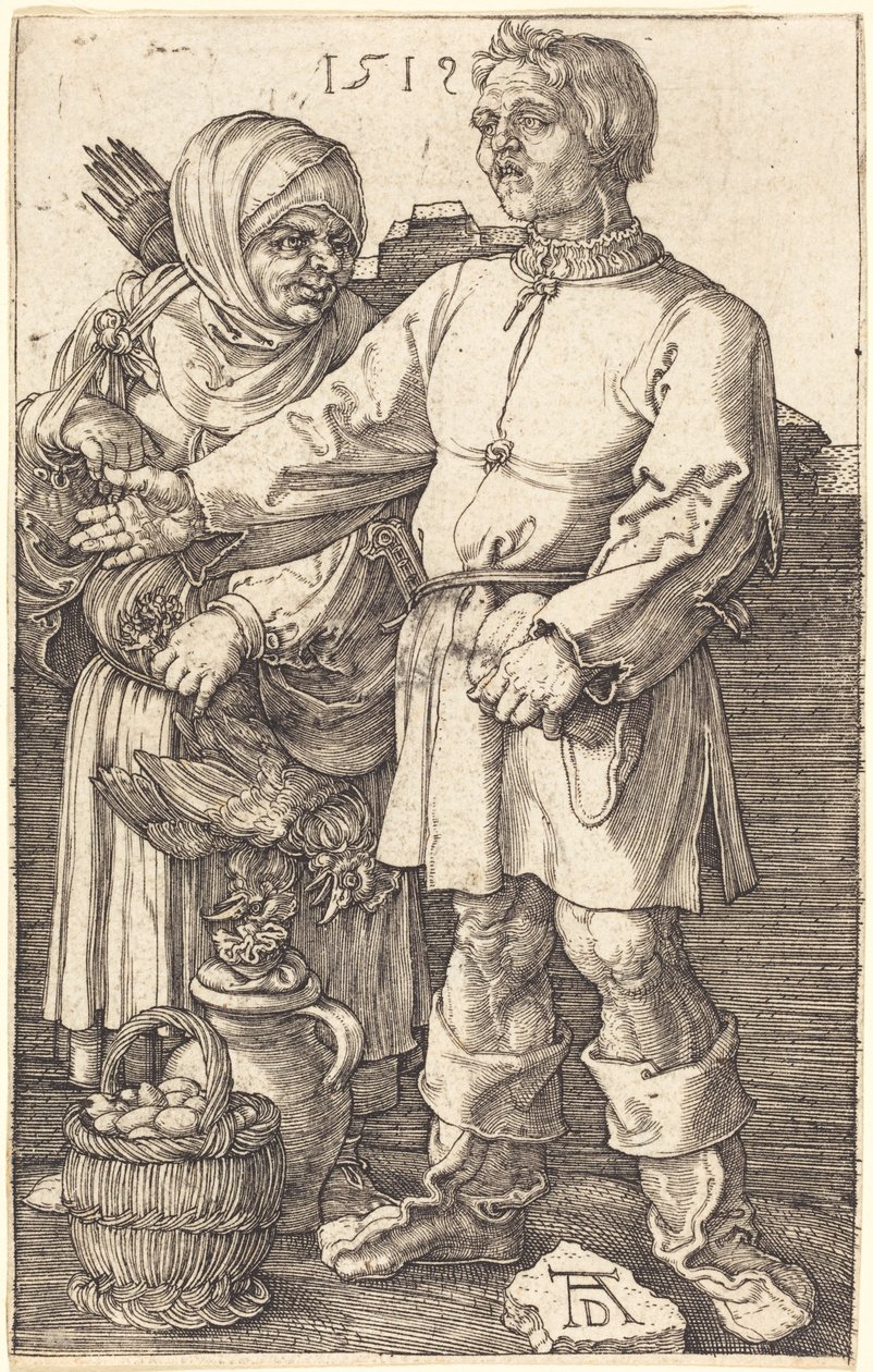 Peasant Couple at Market by Albrecht Dürer