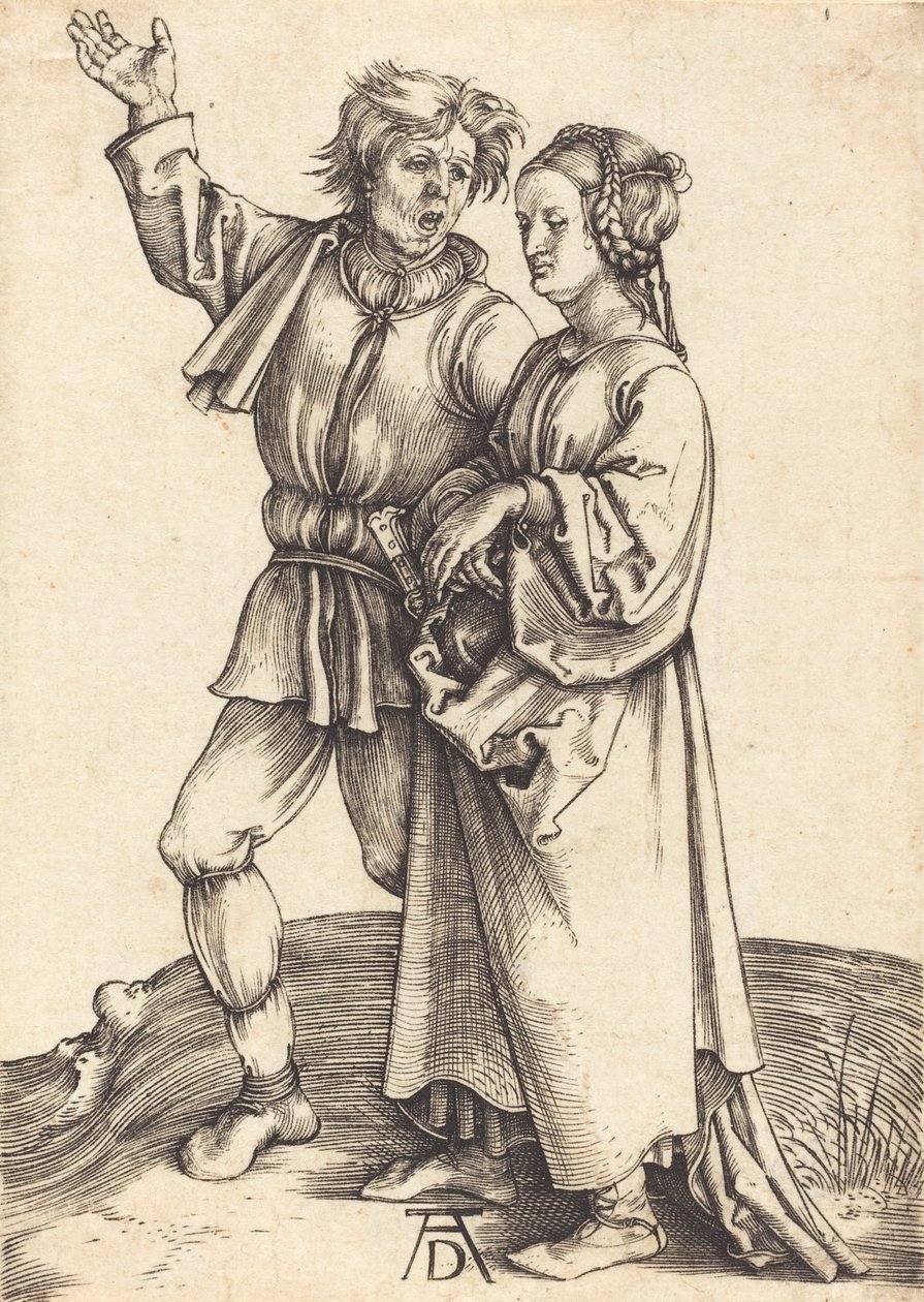 Peasant and His Wife, c. 1497-1498 by Albrecht Dürer