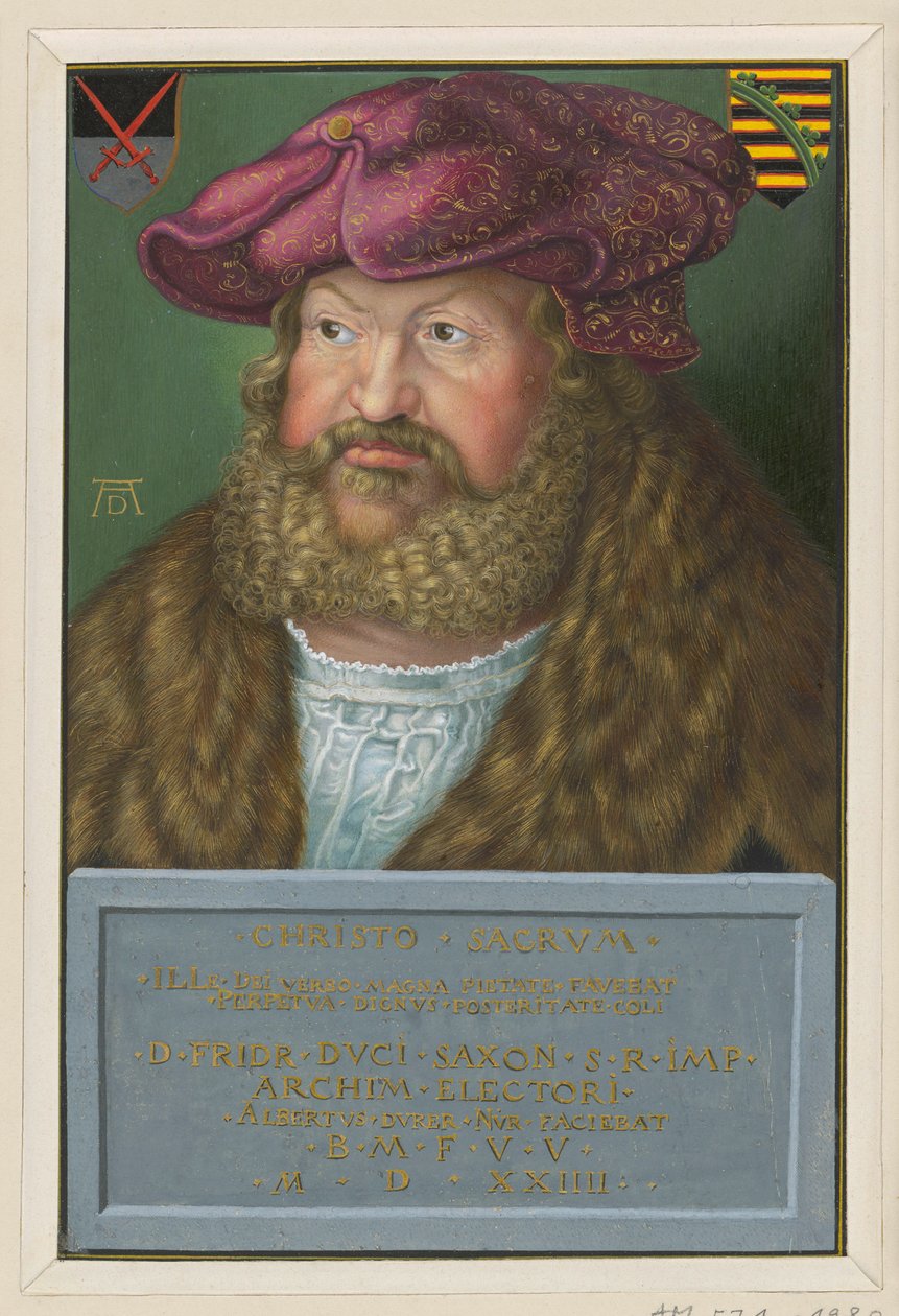Portrait of Frederick the Wise, Elector of Saxony by Albrecht Dürer
