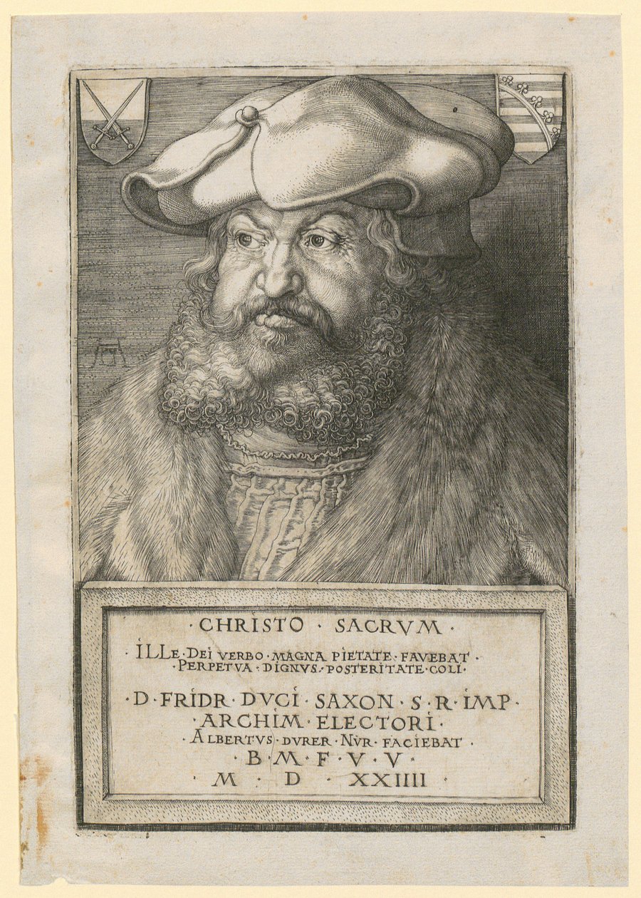 Portrait of Frederick the Wise, Elector of Saxony by Albrecht Dürer