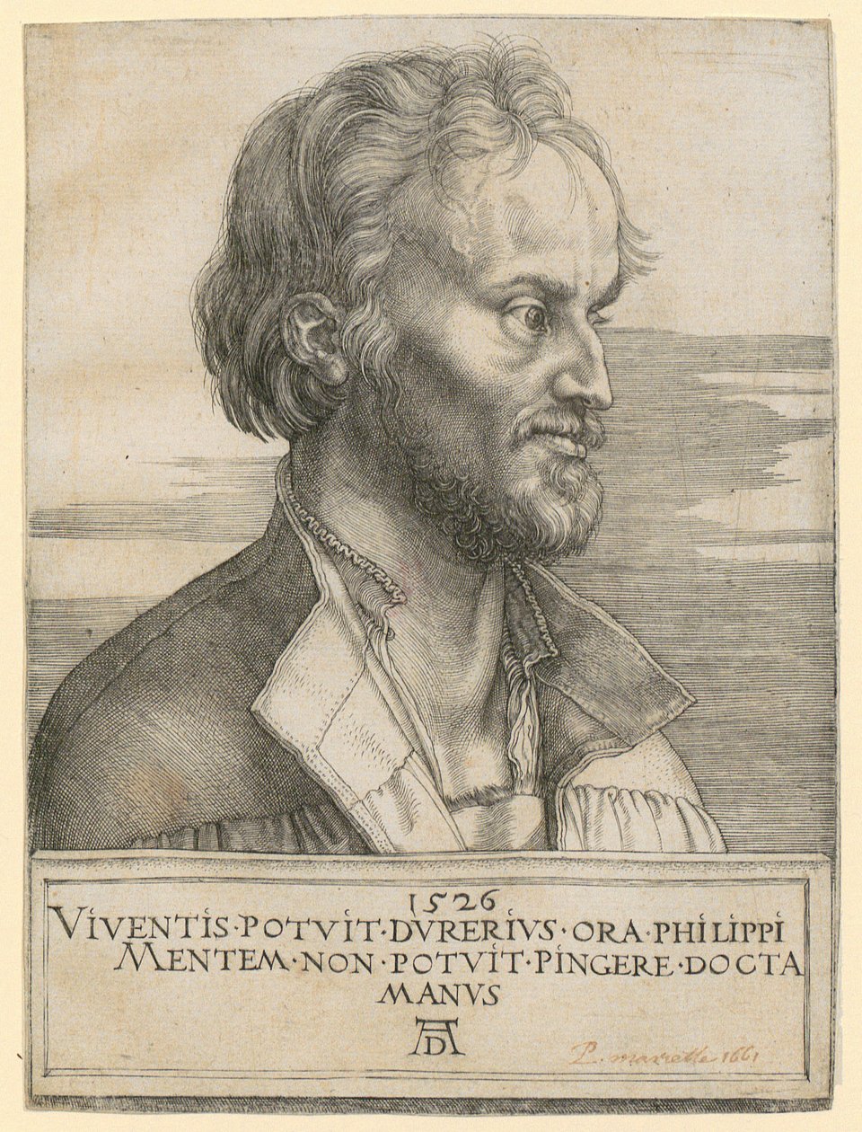 Portrait of Philipp Melanchthon by Albrecht Dürer