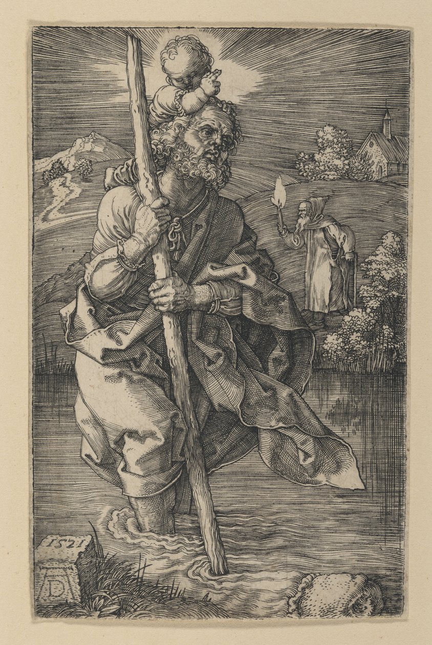 Saint Christopher Facing Right by Albrecht Dürer