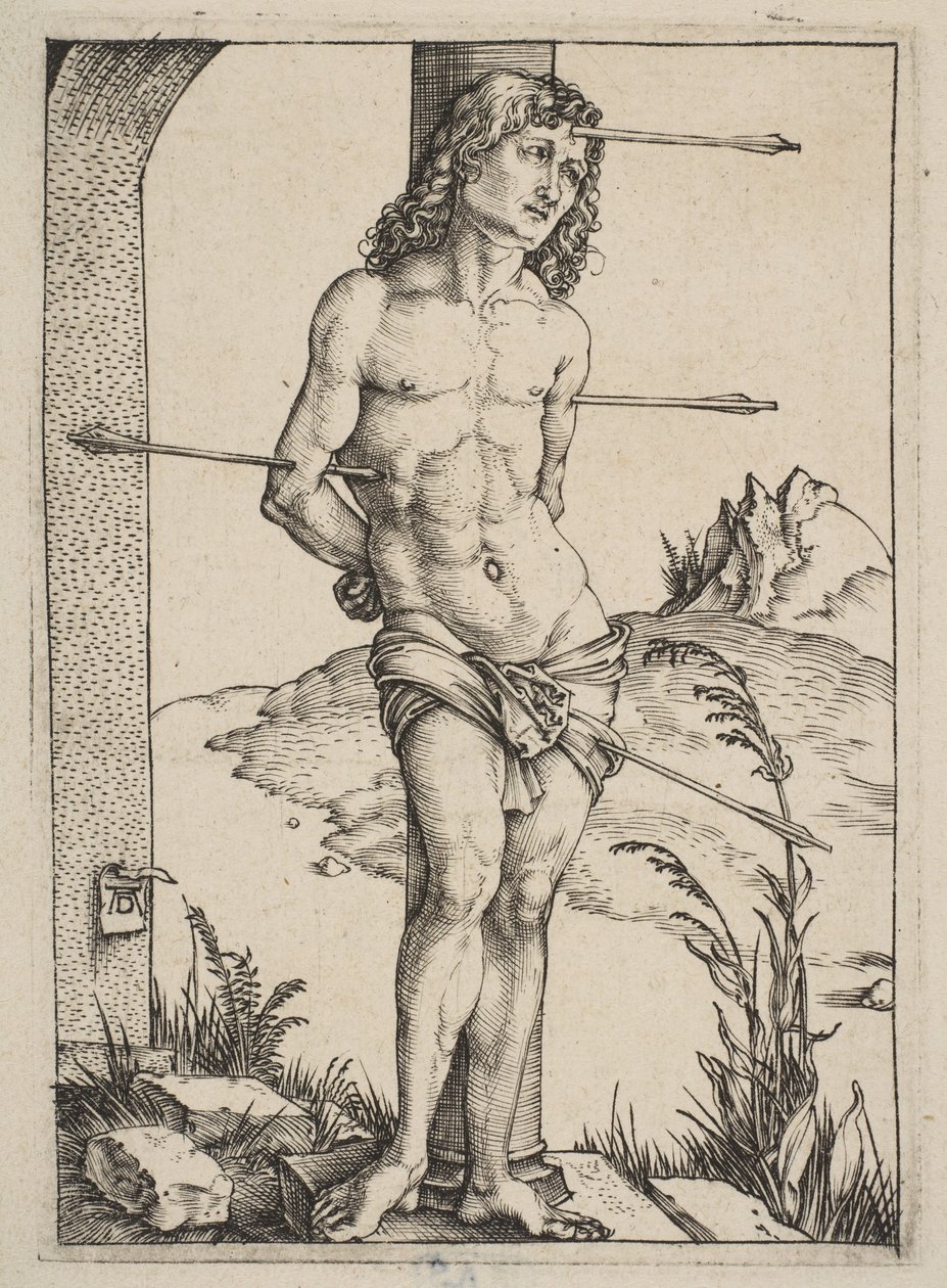 Saint Sebastian Bound to the Column by Albrecht Dürer