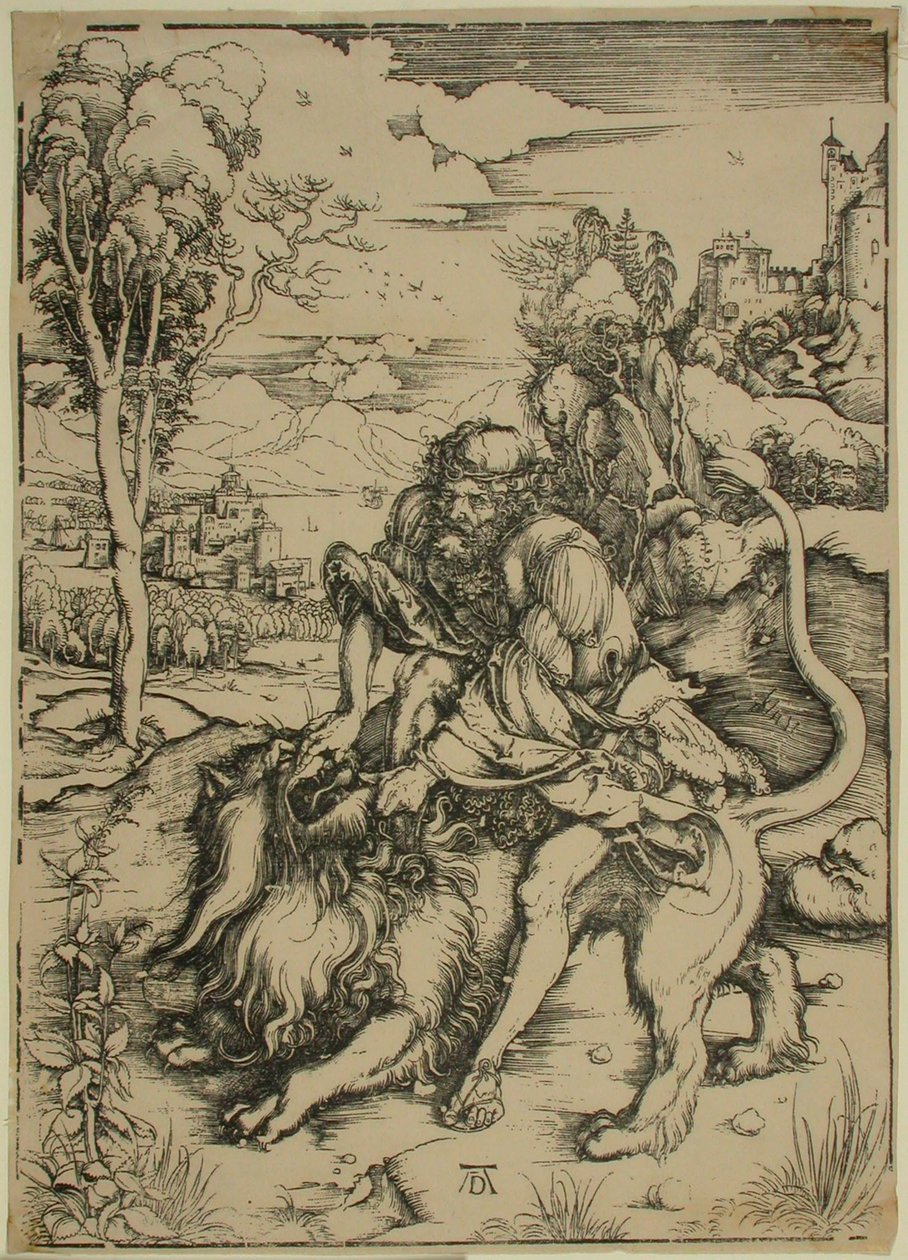Samson Fighting with the Lion by Albrecht Dürer