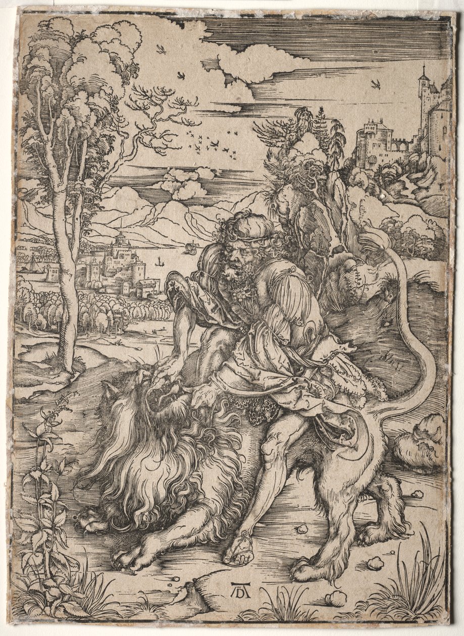 Samson Killing the Lion by Albrecht Dürer