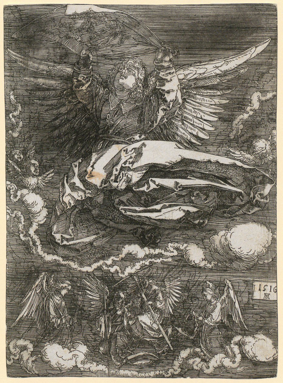 Sweat Cloth Held by an Angel by Albrecht Dürer