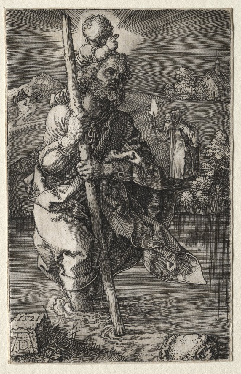 St. Christopher, Facing Right by Albrecht Dürer