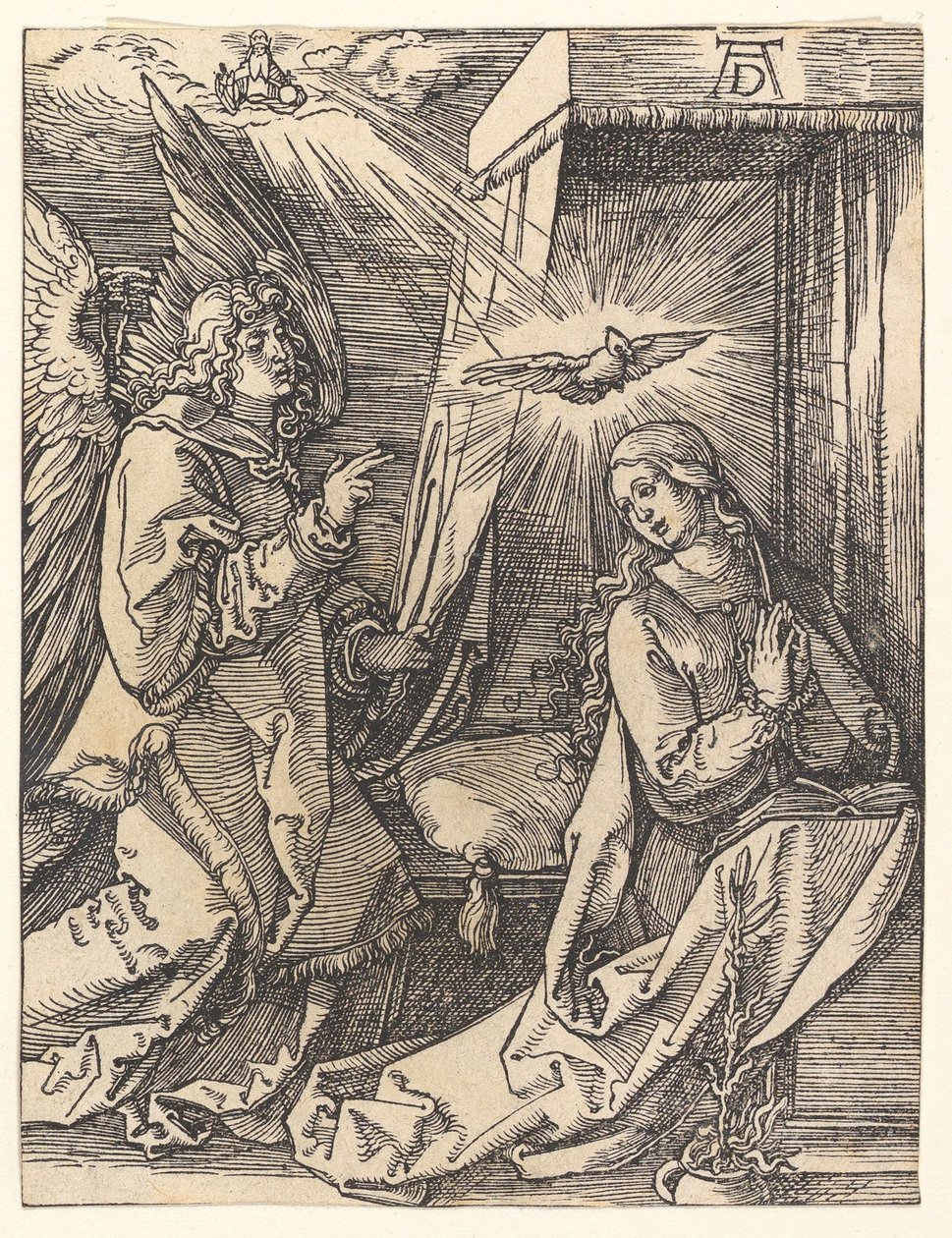The Annunciation, from "The Small Passion" by Albrecht Dürer