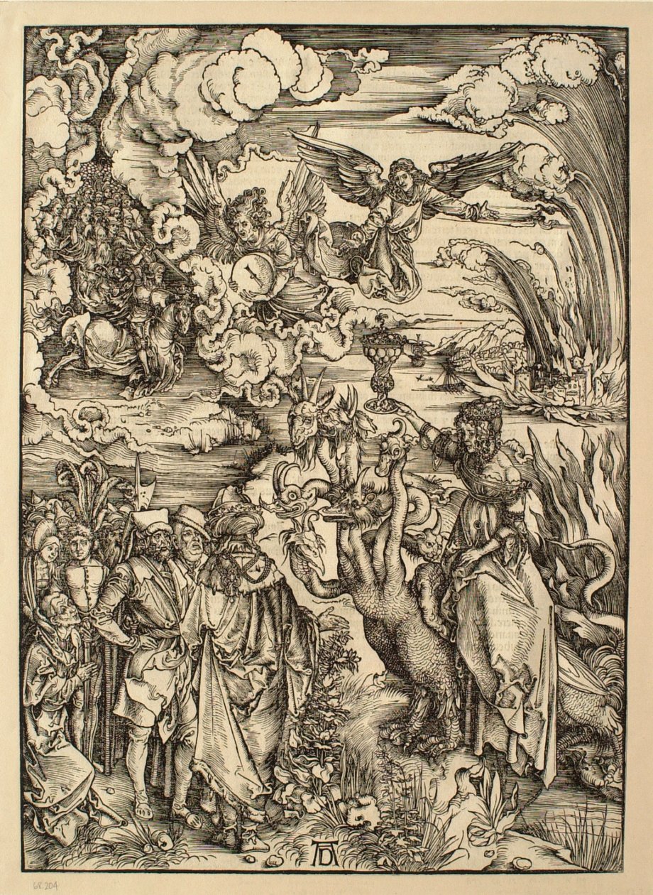 The Apocalypse: The Babylonian Whore by Albrecht Dürer