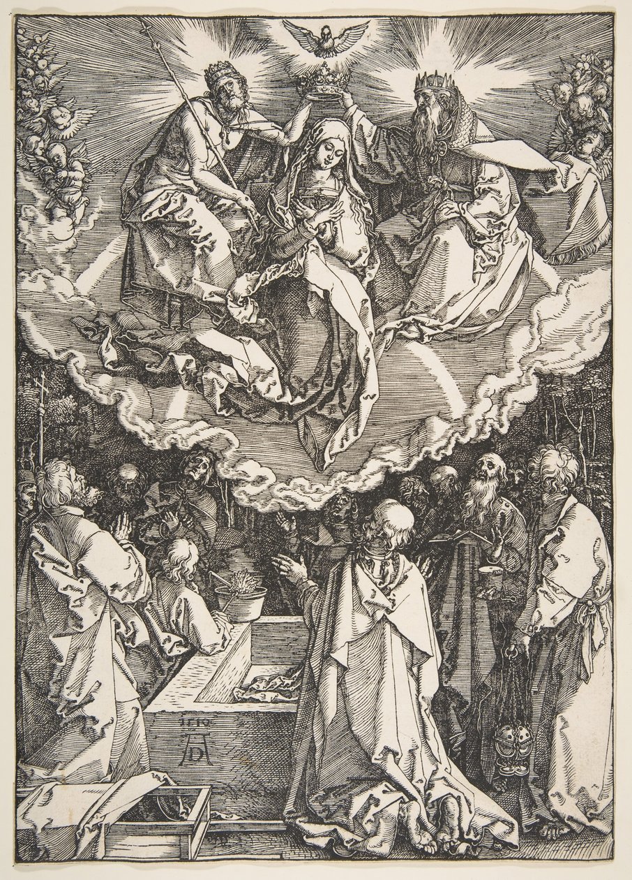The Assumption and Coronation of the Virgin, from The Life of the Virgin, 1510 by Albrecht Dürer