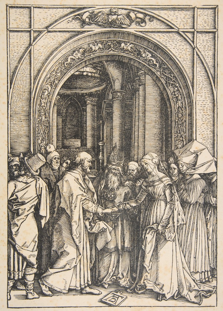 The Betrothal of the Virgin, from "The Life of the Virgin" by Albrecht Dürer