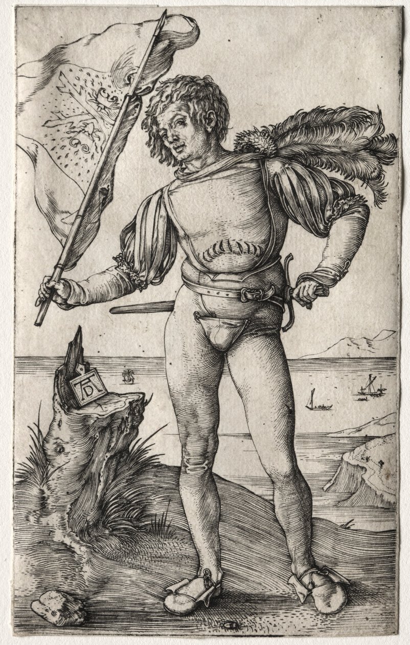 The Burgundian Standard Bearer, c. 1500 by Albrecht Dürer
