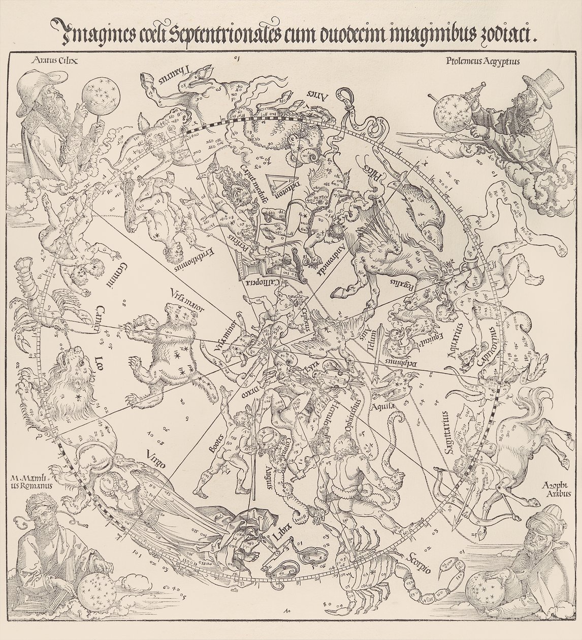 The Celestial Map- Northern Hemisphere, 1515 by Albrecht Dürer