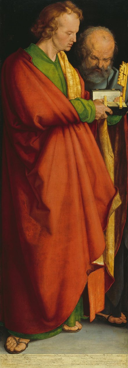 The Four Apostles: Saints John and Peter by Albrecht Dürer
