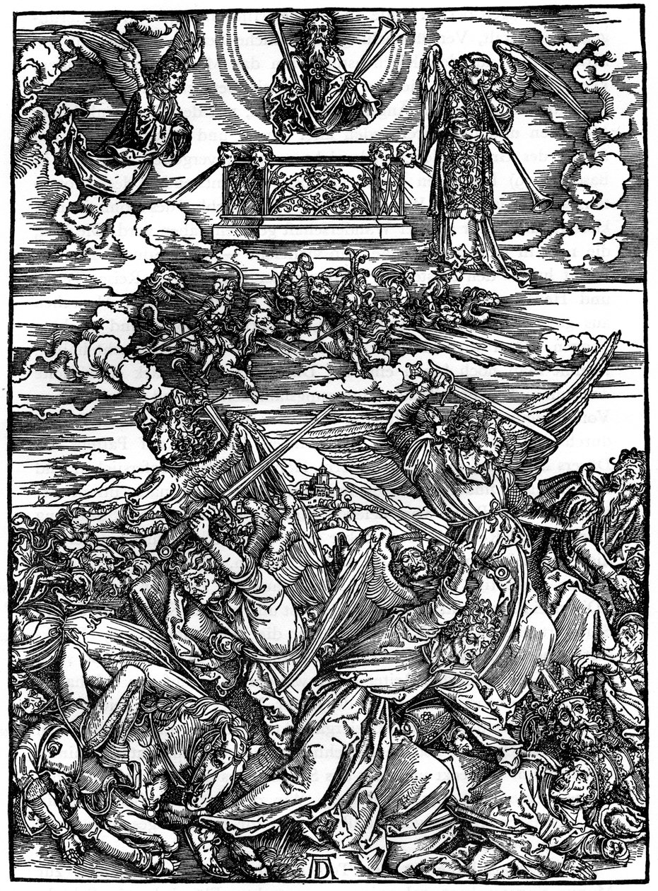 The Four Vengeful Angels, 1498, 1936 by Albrecht Dürer