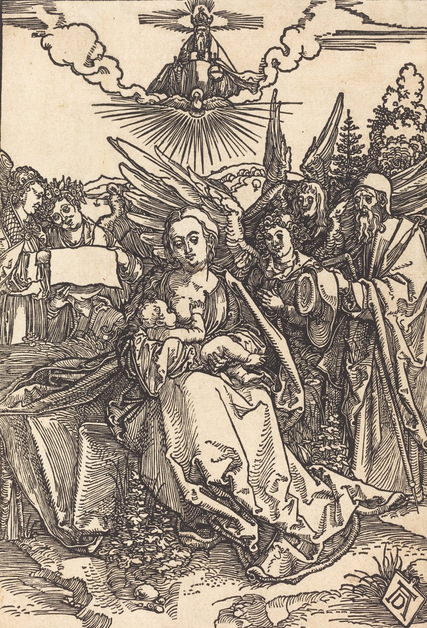 The Holy Family with Five Angels, in or before 1505 by Albrecht Dürer