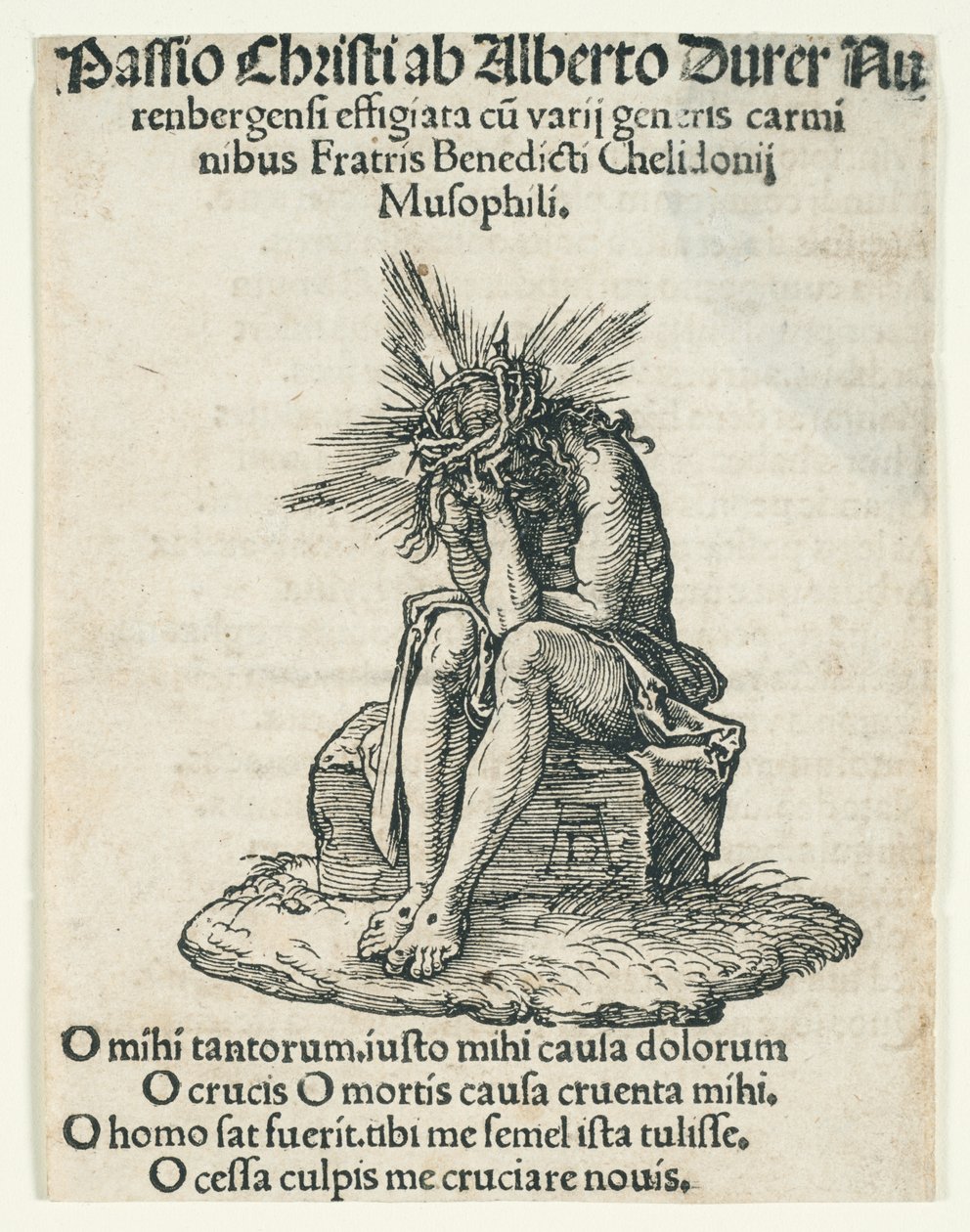 The Little Passion: The Man of Sorrows Seated by Albrecht Dürer