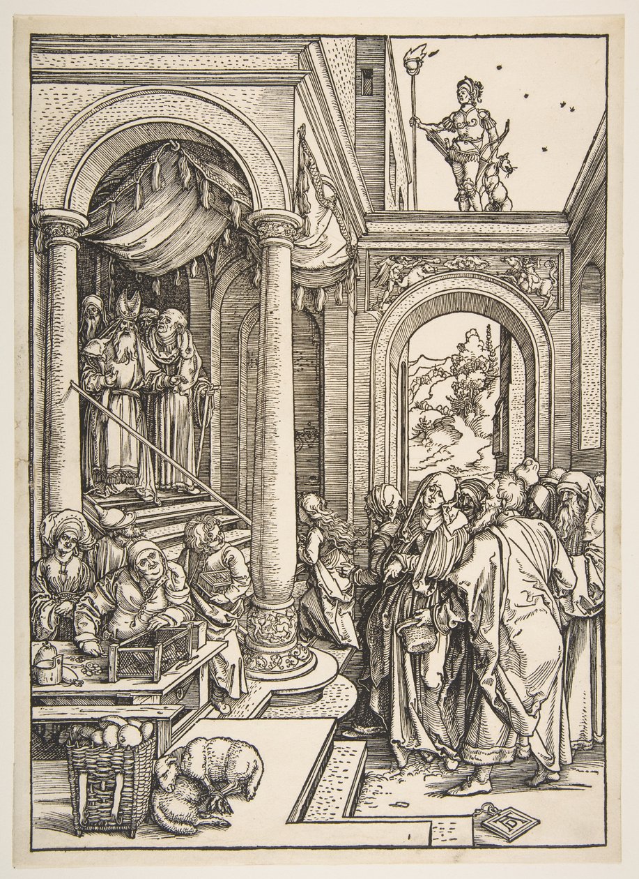 The Presentation of the Virgin in the Temple, from "The Life of the Virgin" by Albrecht Dürer