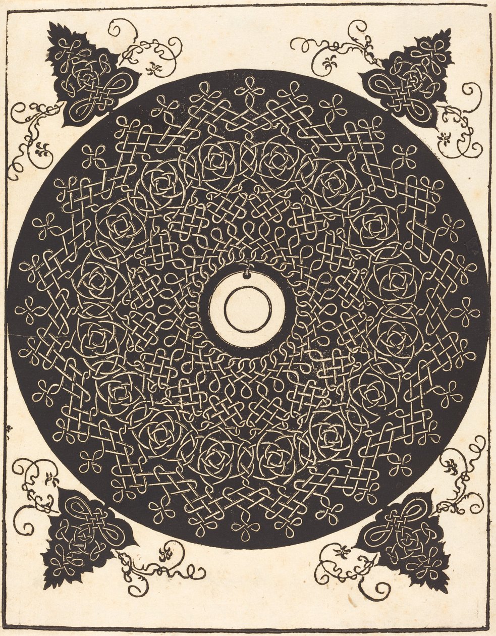 The Third Knot (with a black circle on a white medallion) by Albrecht Dürer