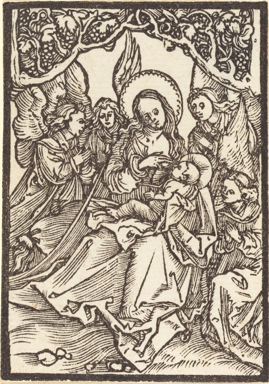 The Virgin Nursing the Christ Child with Four Angels by Albrecht Dürer