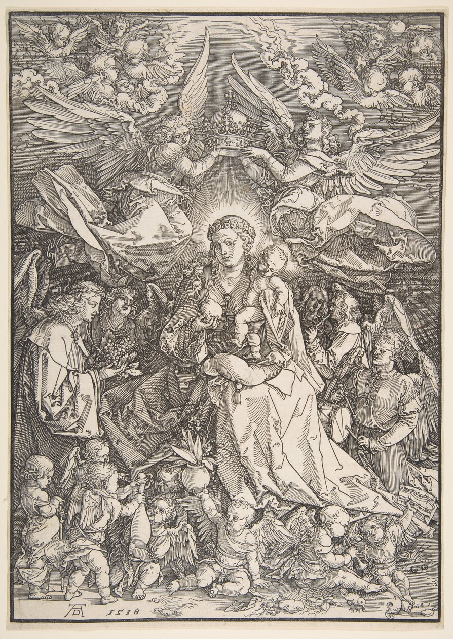 The Virgin Surrounded by Many Angels by Albrecht Dürer