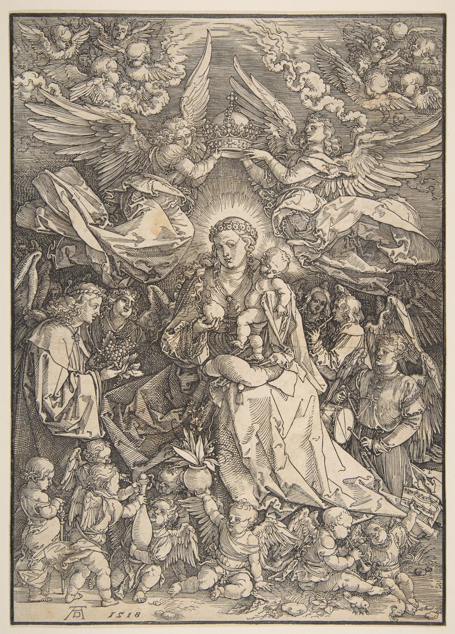 The Virgin Surrounded by Many Angels by Albrecht Dürer
