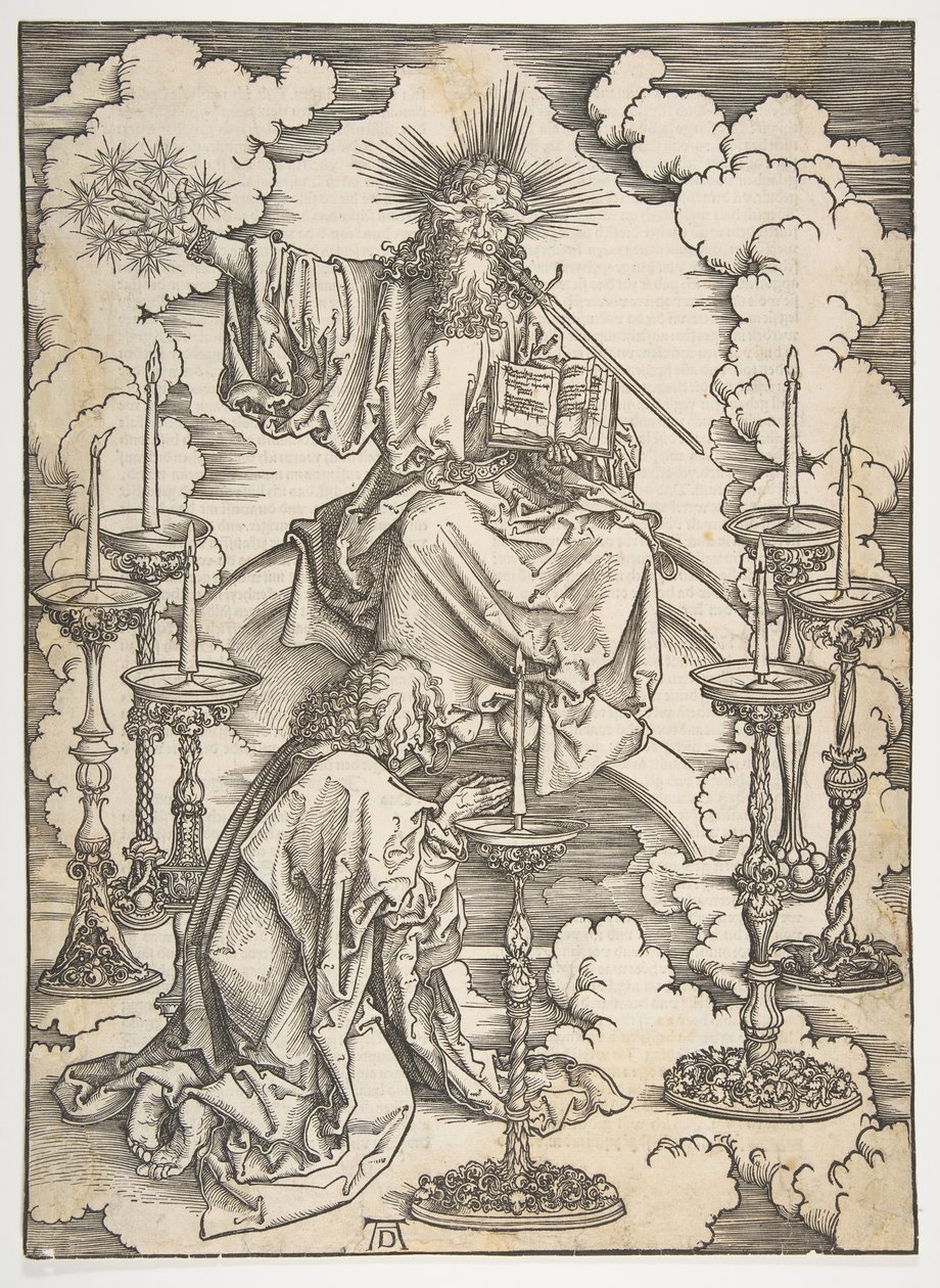 The Vision of the Seven Candlesticks, from The Apocalypse, German Edition 1498 by Albrecht Dürer